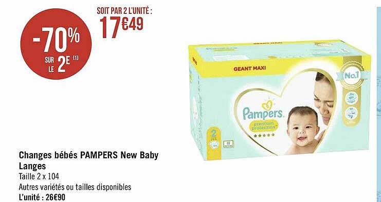 changes bébés pampers new baby langes