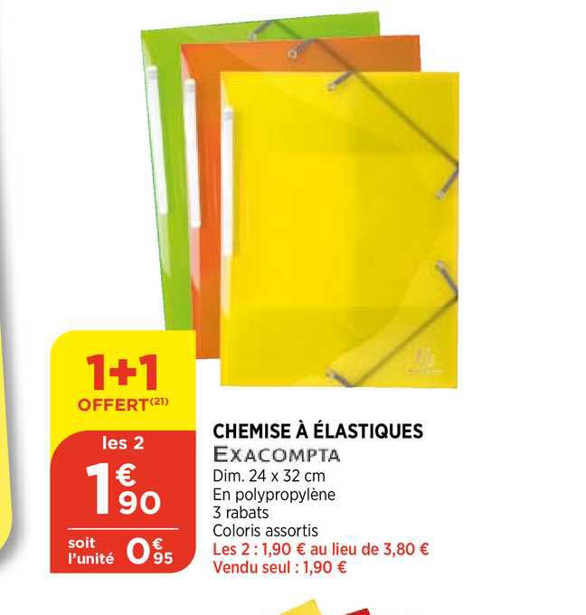 Chemise à élastiques Exacompta