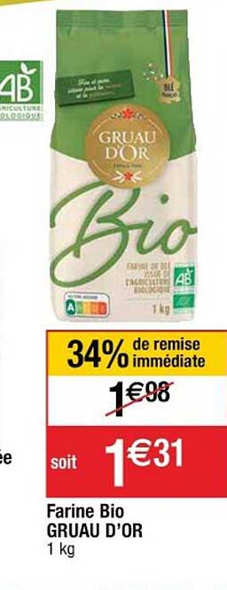 farine bio gruau d'or