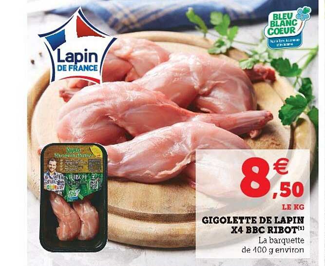 gigolette de lapin x4 bbc ribot