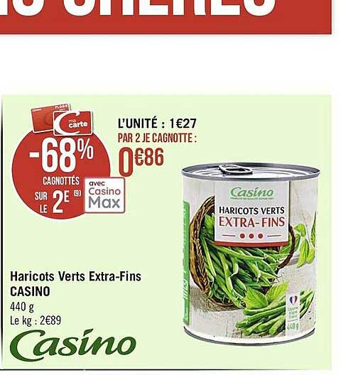 haricots verts extra-fins casino