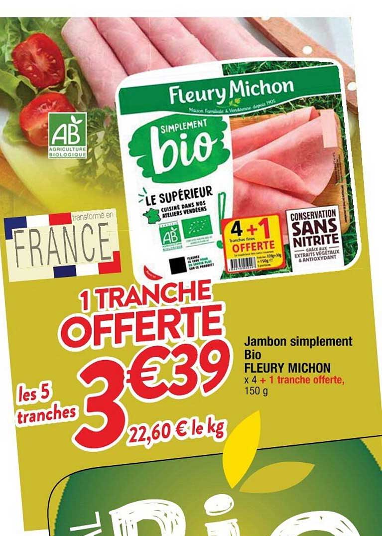 jambon simplement bio fleury michon