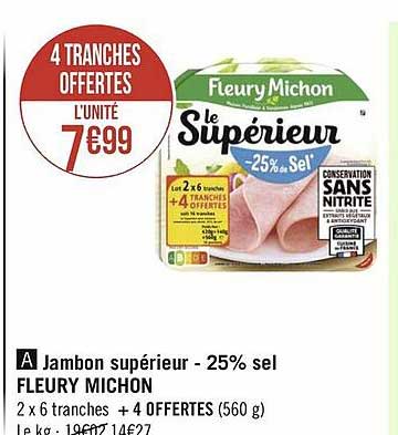 jambon supérieur fleury michon