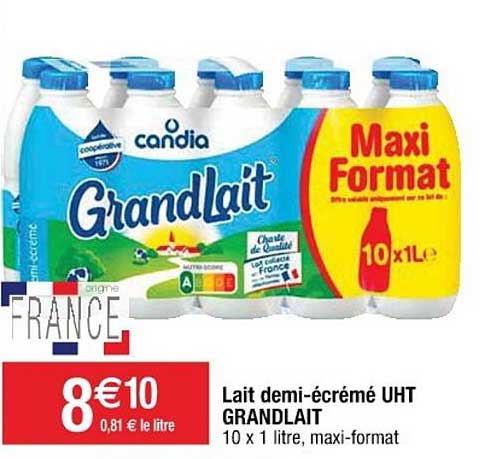 lait demi-écrémé uht grandlait