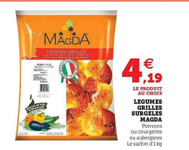 Légumes Grilles Surgelés Magda