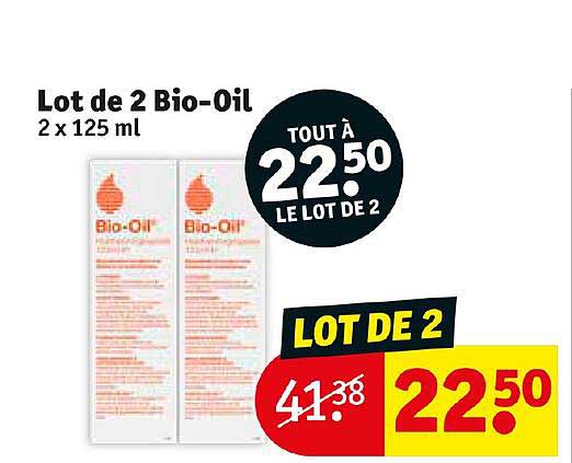 lot de 2 bio-oil