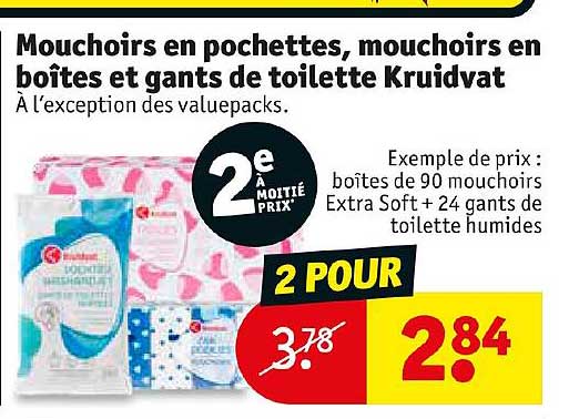 Mouchoirs En Pochettes Mouchoirs En Boîtes Et Gants De Toilette Kruidvat