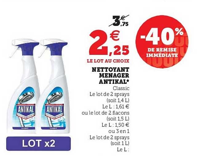 Nettoyant Ménager Antikal