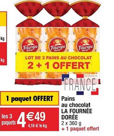 pains au chocolat la fournée dorée