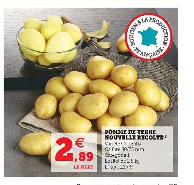 pomme de terre nouvelle recolte