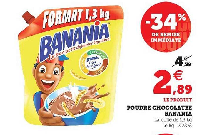 poudre chocolatée banania