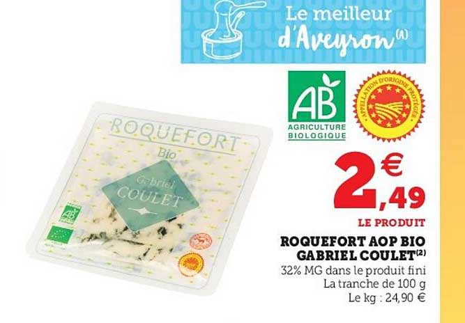 roquefort aop bio gabriel coulet