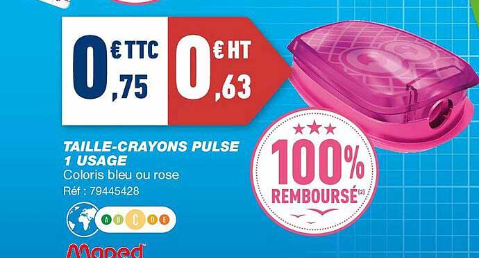 taille-crayons pulse 1 usage maped