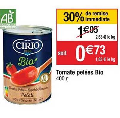 Tomate Pelées Bio