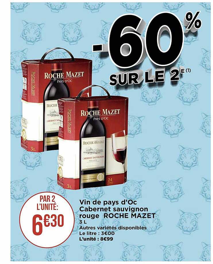 Vin De Pays D'oc Cabernet Sauvignon Rouge Roche Mazet