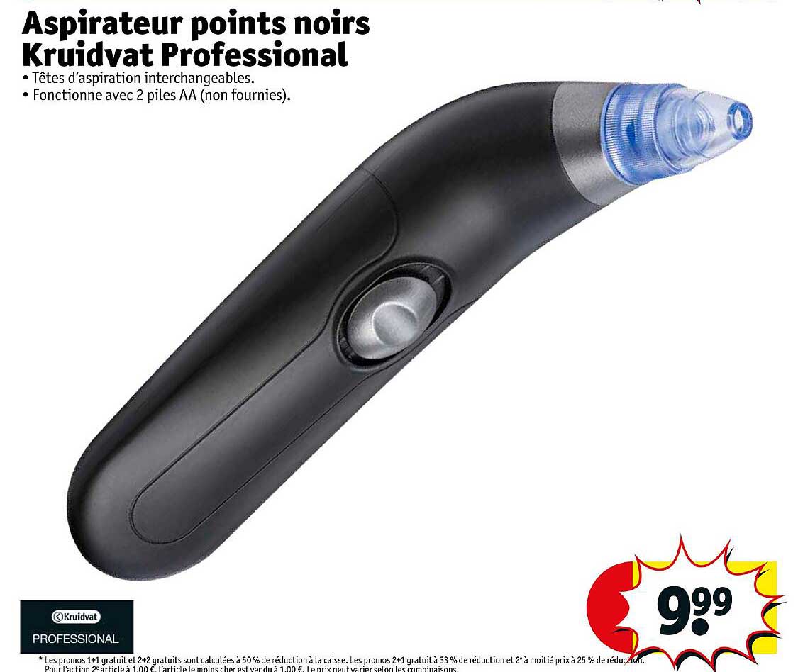 aspirateur points noirs kruidvat professional