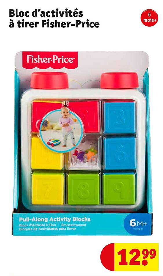 bloc d'activités à tirer fisher-price