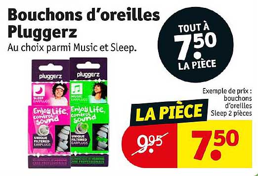 bouchons d'oreilles pluggerz
