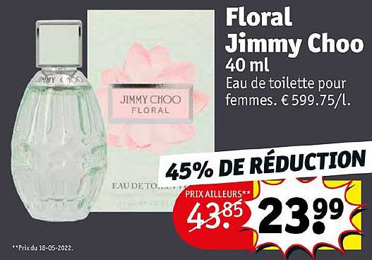 eau de toilette pour femme floral jimmy choo 40 ml
