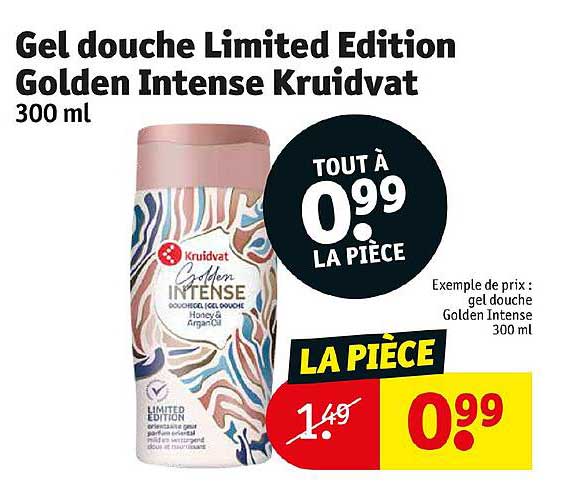 gel douche limited edition golden intense kruidvat