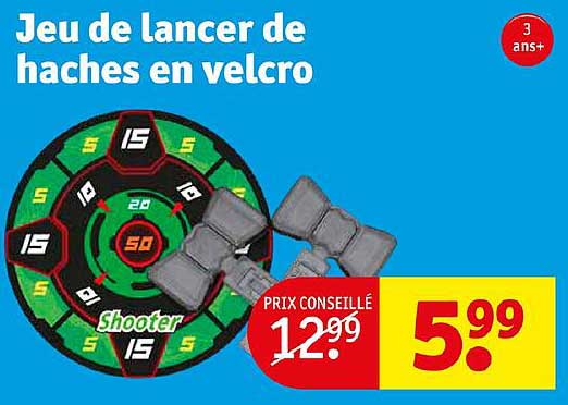 jeu de lancer de haches en velcro