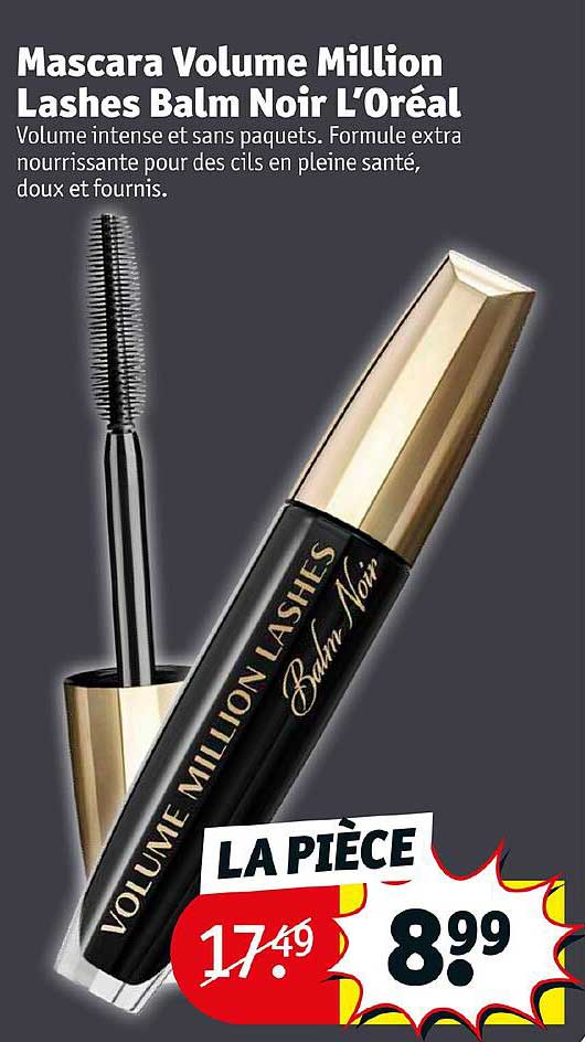 mascara volume million lashes balm noir l'oréal