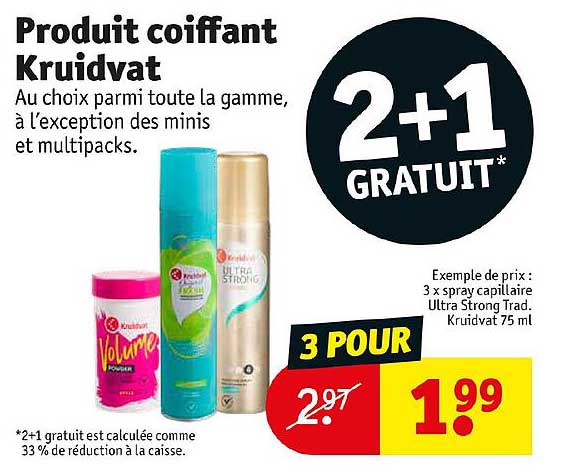 produit coiffant kruidvat