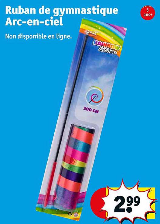 ruban de gymnastique arc-en-ciel