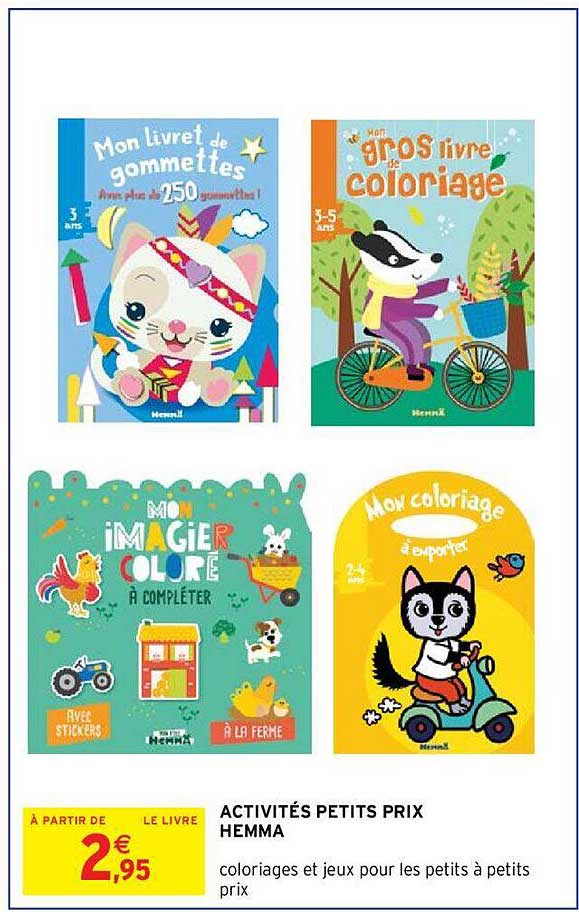 activités petits prix hemma