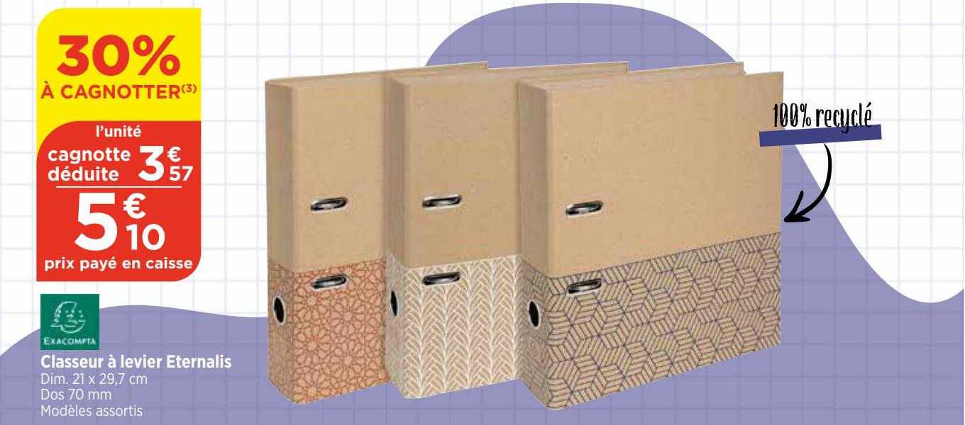 Classeur à Levier Eternalis Exacompta