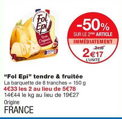 "fol épi" tendre & fruitée