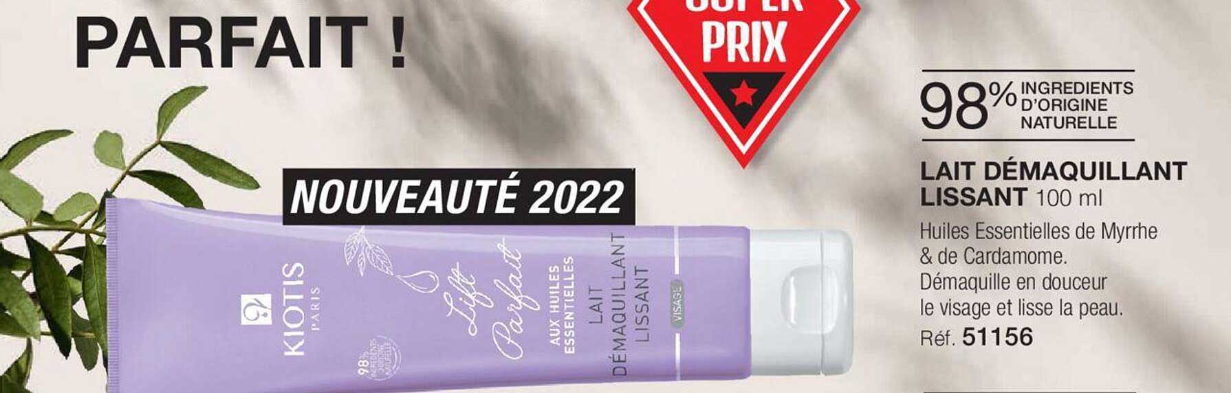 Lait Démaquillant Lissant Kiotis Paris