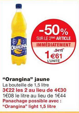 "orangina" Jaune