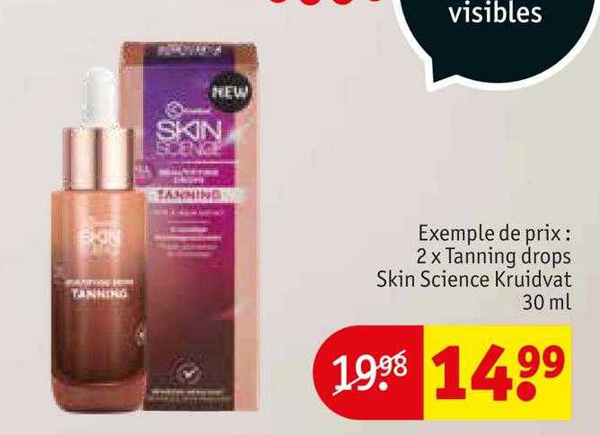 2 x tanning drops skin science kruidvat