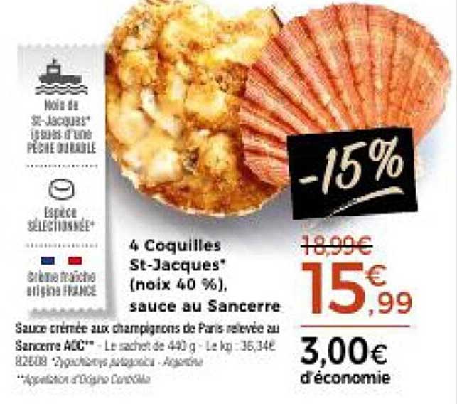 4 coquilles st-jacques