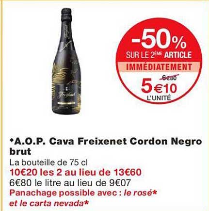 a.o.p. cava freixenet cordon negro brut
