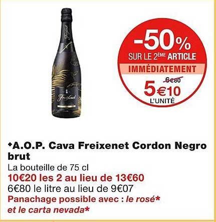 a.o.p. cava freixenet cordon negro brut