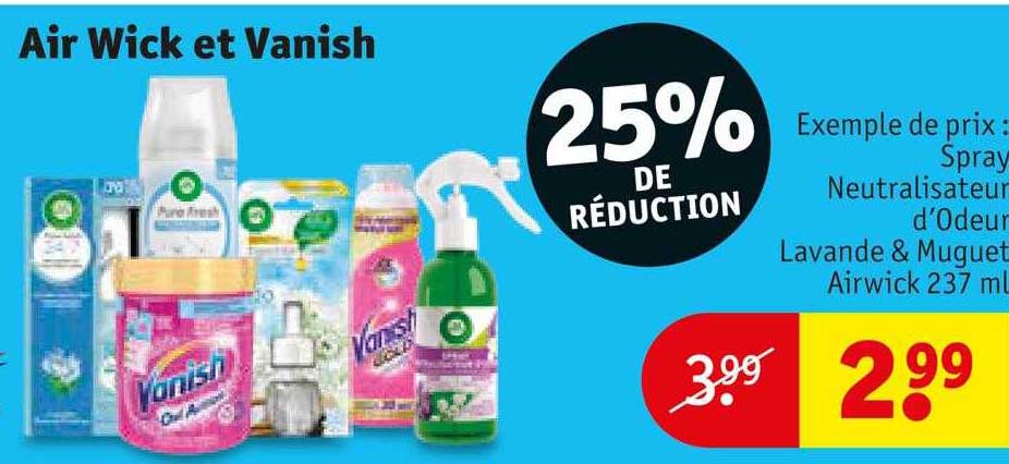 air wick et vanish