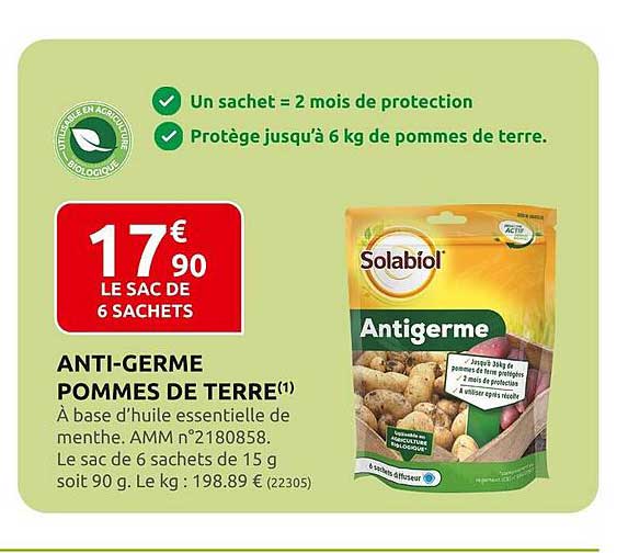 Anti-germe Pommes De Terre Solabiol
