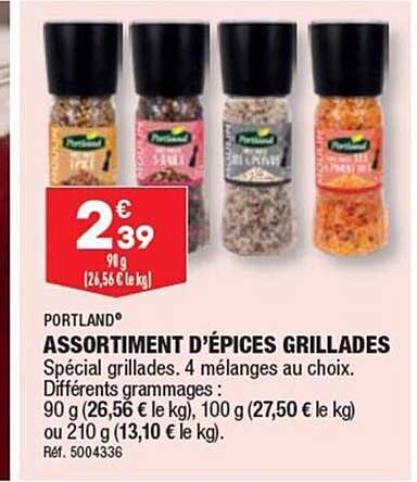 Assortiment D'épices Grillades Portland