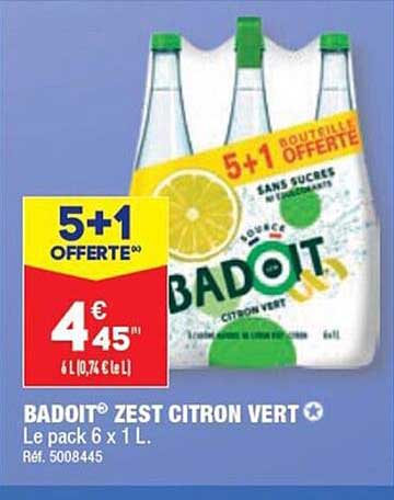 badoit zest citron vert