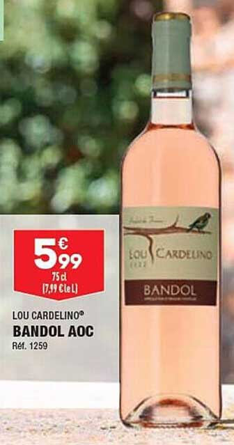 Bandol Aoc Lou Cardelino