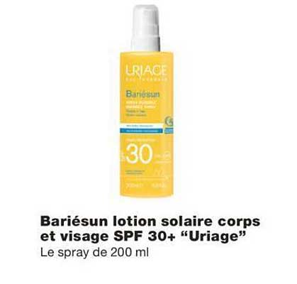 Bariésun Lotion Solaire Corps Et Visage Spf 30+ "uriage"