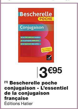 bescherelle poche conjugaison - l'essentiel de la conjugaison française