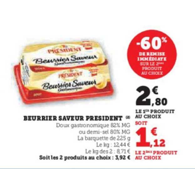 Beurrier Saveur Président