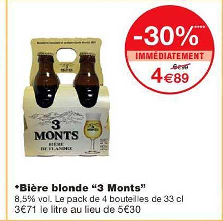 biere blonde "3 monts"