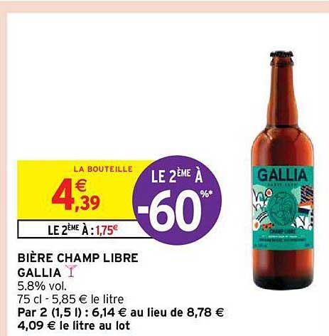 bière champ libre gallia