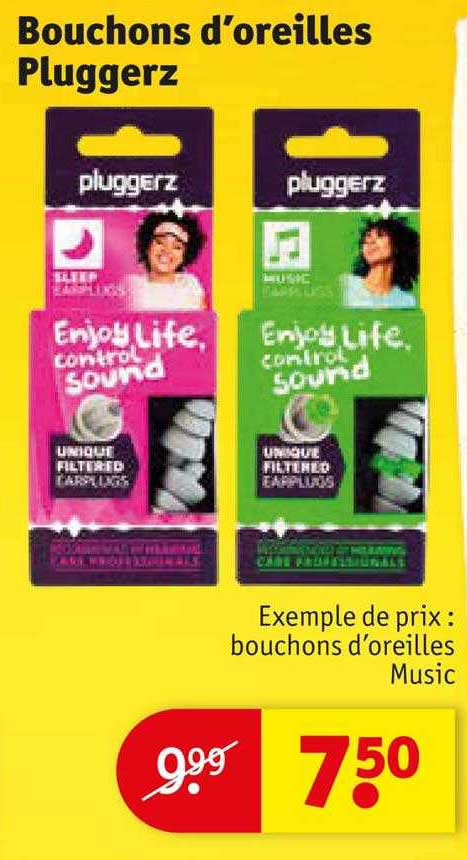 bouchons d'oreilles pluggerz