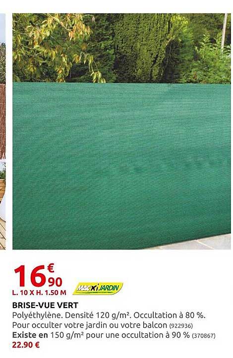brise-vue vert macxi jardin