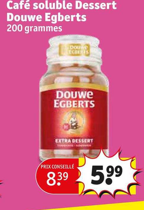 café soluble dessert douwe egberts